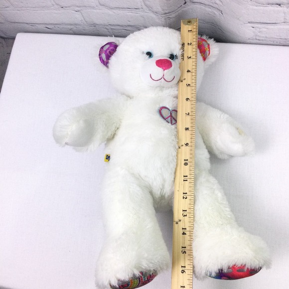 Build A Bear Twinkle Toes White Light Up 2012 16" Plush Stuffed Animal - Picture 8 of 11